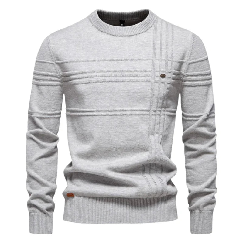 Robbie™ | Casual Textured Crew Neck Sweater