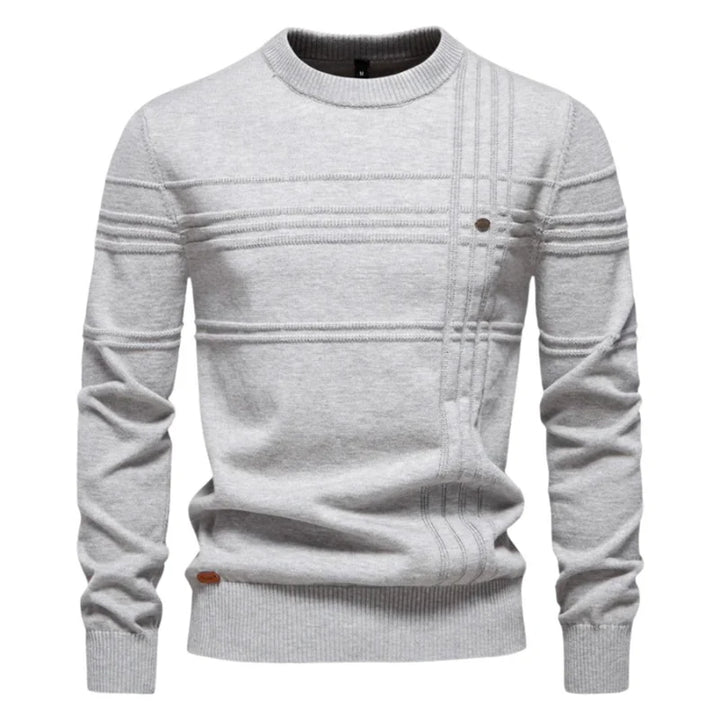 Robbie™ | Casual Textured Crew Neck Sweater