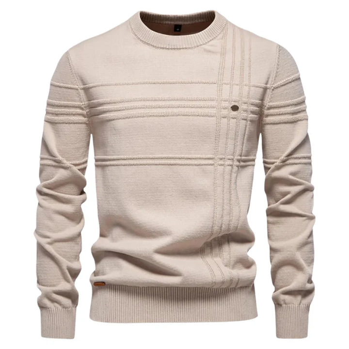 Robbie™ | Casual Textured Crew Neck Sweater