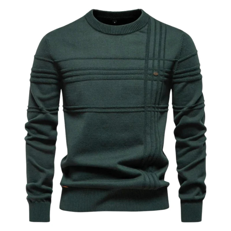 Robbie™ | Casual Textured Crew Neck Sweater