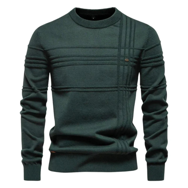 Robbie™ | Casual Textured Crew Neck Sweater
