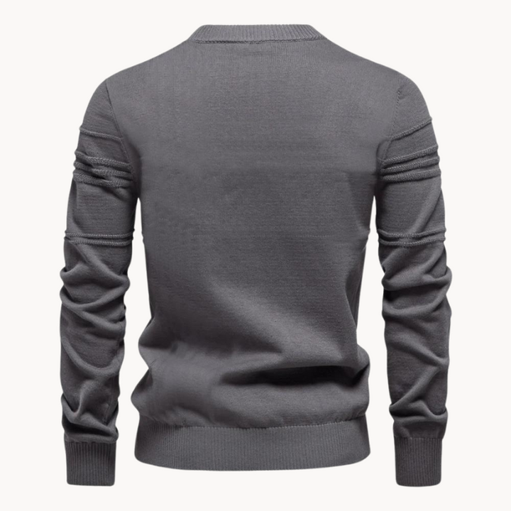 Robbie™ | Casual Textured Crew Neck Sweater