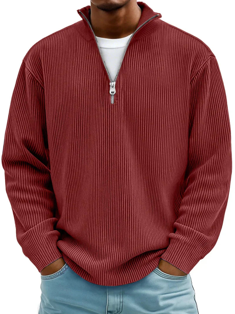 Ricky™ | Stylish Half-Zipper Sweater
