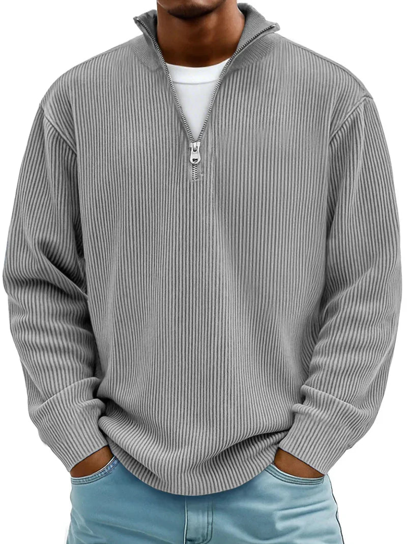 Ricky™ | Stylish Half-Zipper Sweater