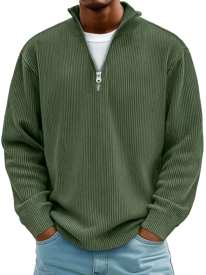 Ricky™ | Stylish Half-Zipper Sweater