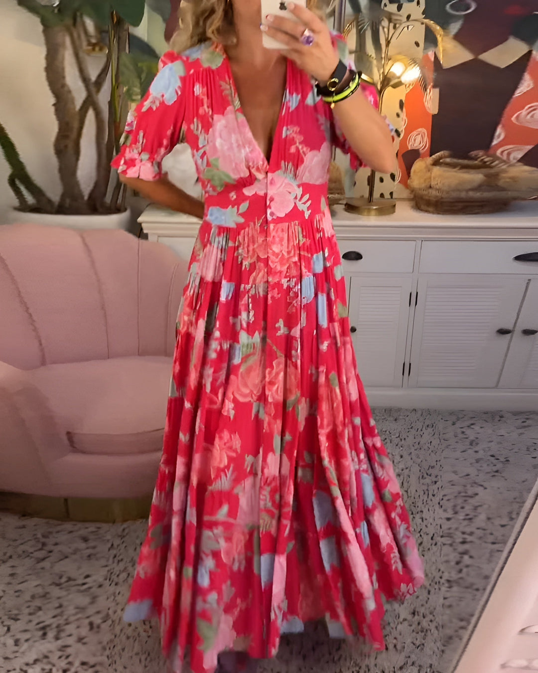 Celeste Floral Pocket Dress