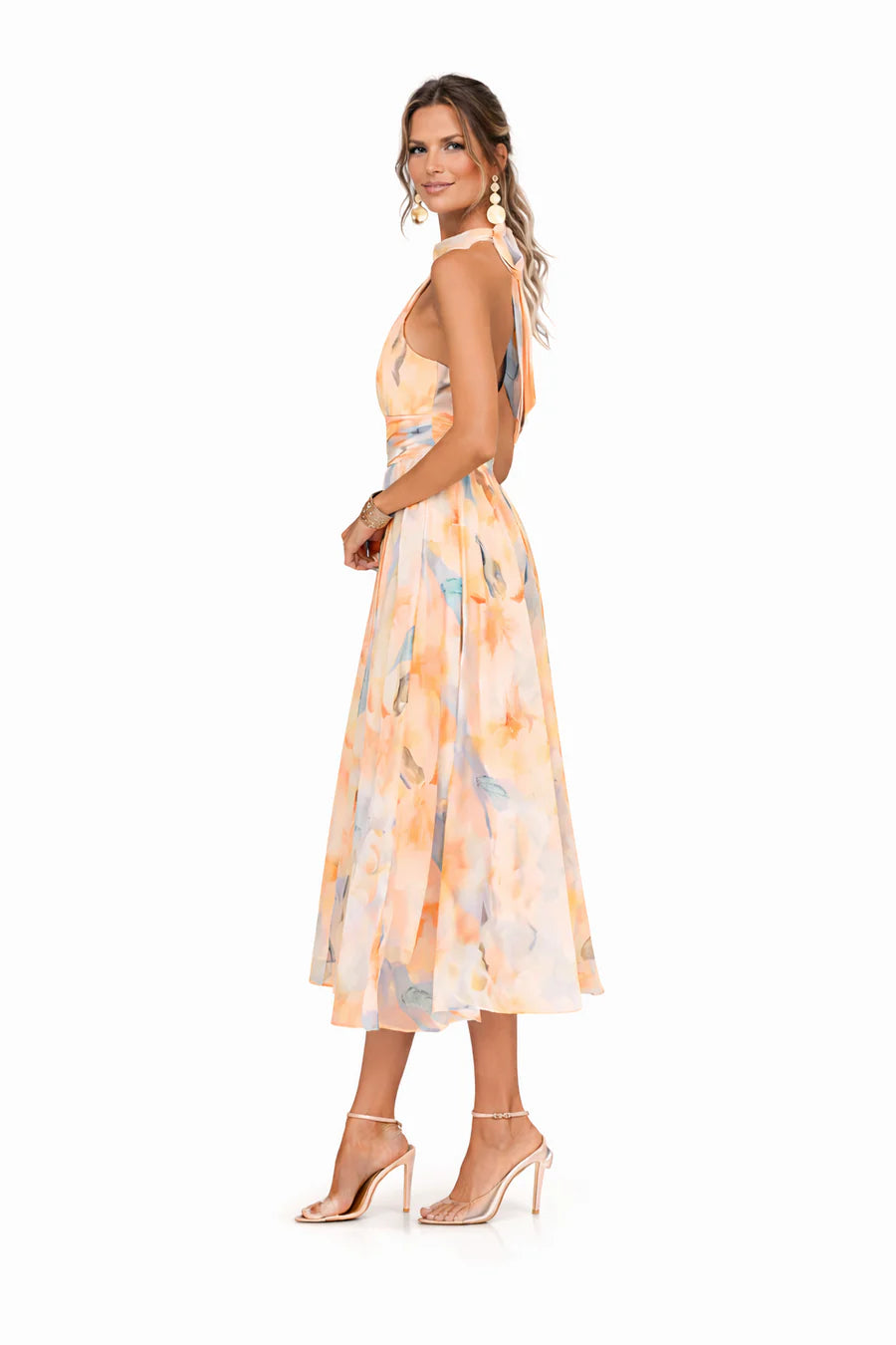Amelia™ | Romantic Floral Midi Dress