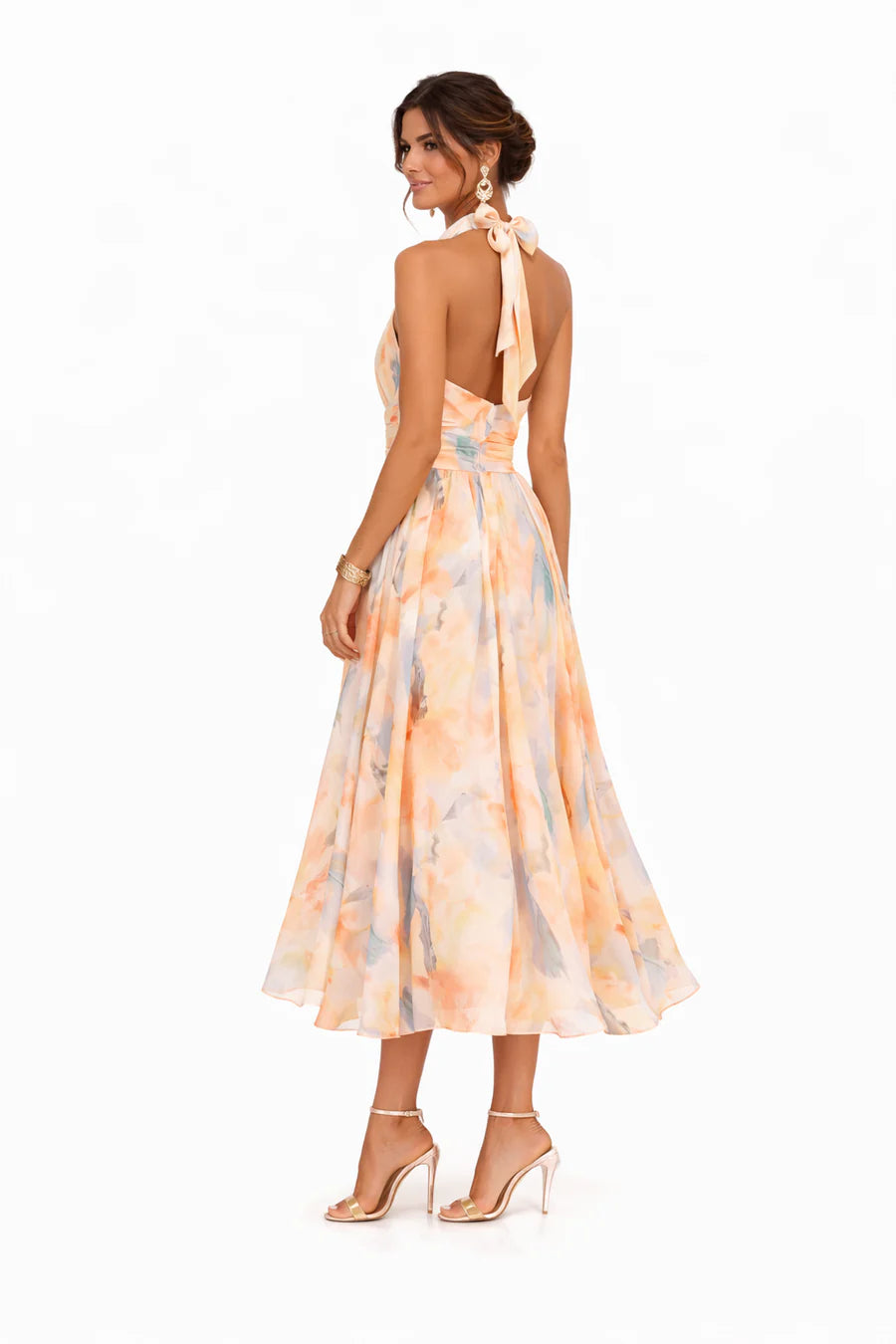 Amelia™ | Romantic Floral Midi Dress