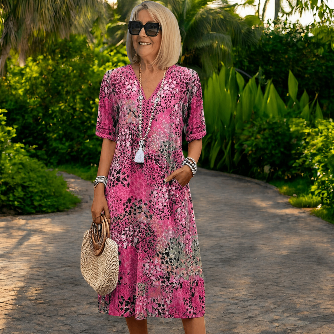 Iris – Lightweight Flowing Dress with Flattering Effect