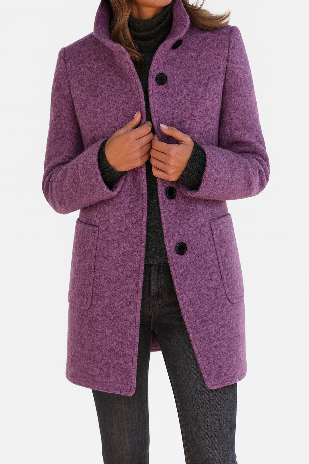 Felicity™ |  Elegant High Collar Coat