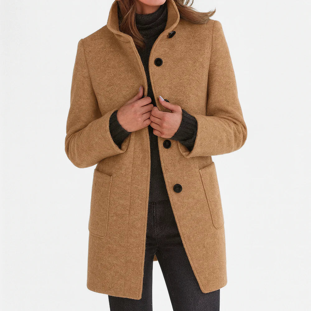 Felicity™ |  Elegant High Collar Coat