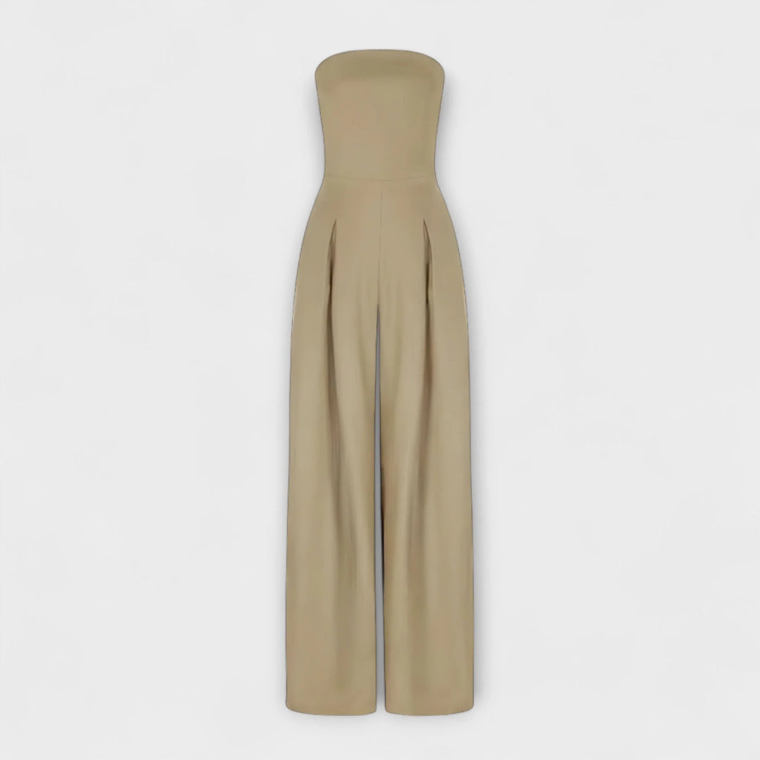 Quelira™ | Elegant Strapless Jumpsuit