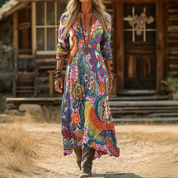 Skye | Vintage-Inspired Long Sleeve Casual Dress