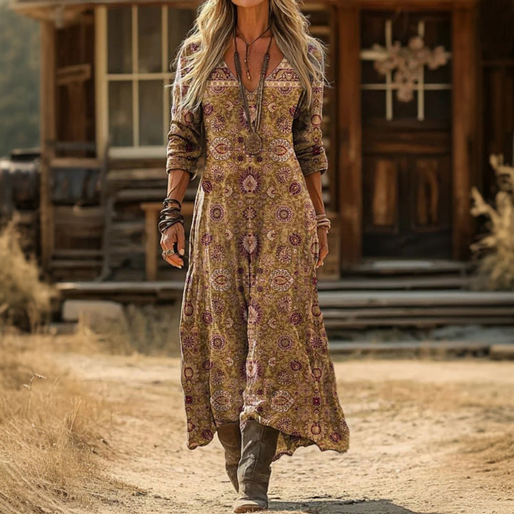 Livia | Vintage-Inspired Long Sleeve Casual Dress