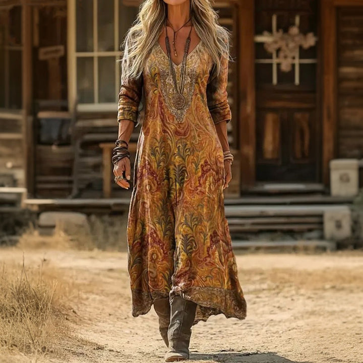 Nayla | Vintage-Inspired Long Sleeve Casual Dress