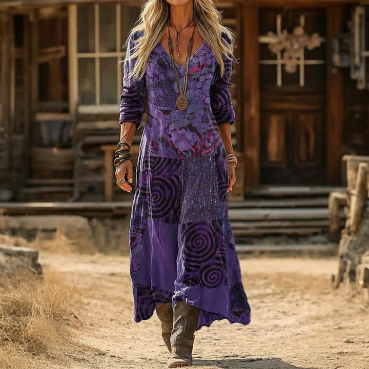 Alina | Vintage-Inspired Long Sleeve Casual Dress