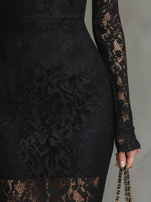 Kaelora™ | Elegant Laced Maxi Dress
