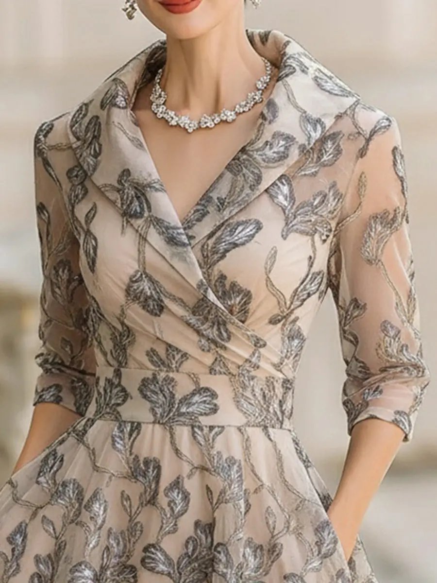 Elara™ | Lace Midi Dress