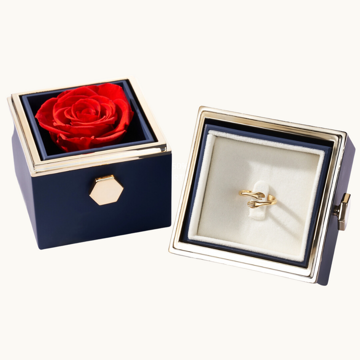 LYNN & CO | Rozen Doos & Knuffel Ring