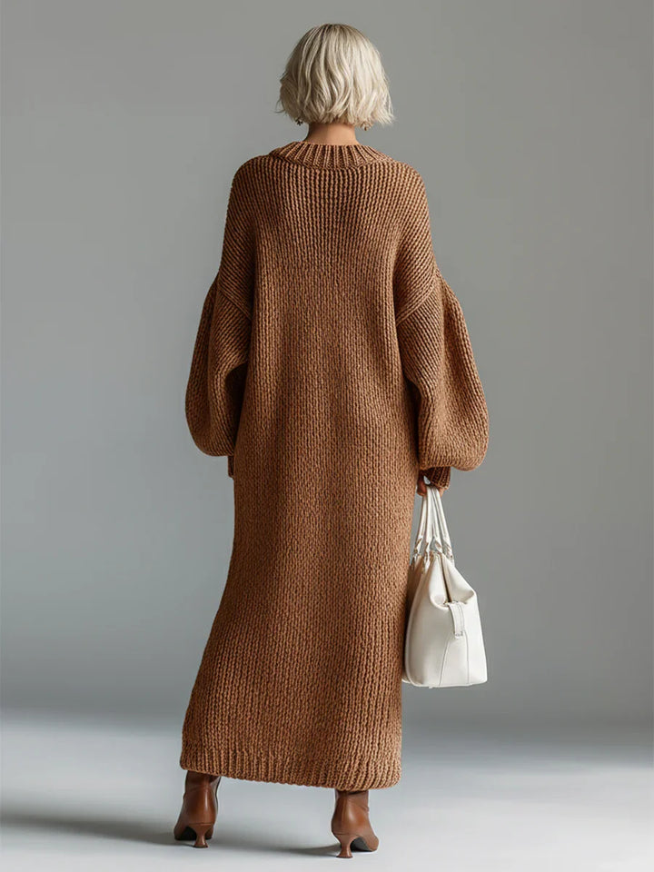 Elaryna™ | Elegant Knit Maxi Dress
