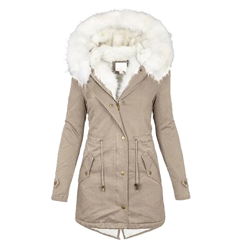 Quinby™ |  Faux Fur Hooded Jacket