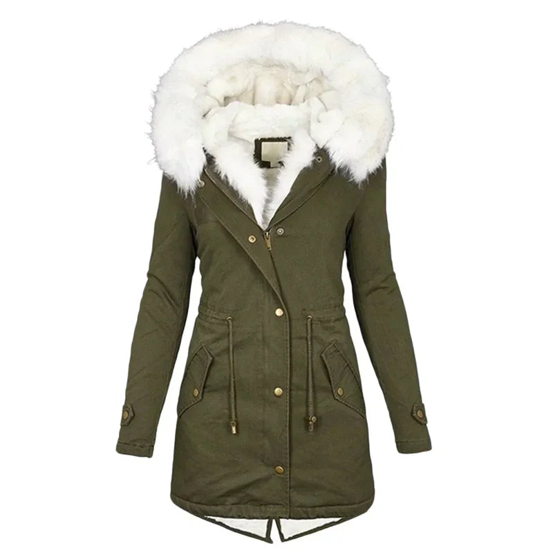 Quinby™ |  Faux Fur Hooded Jacket