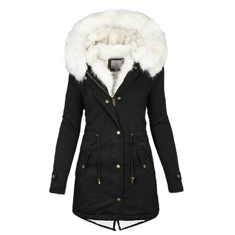 Quinby™ |  Faux Fur Hooded Jacket