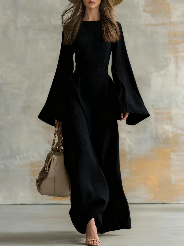 Olarisse™ |  Elegant Long Ribbed Dress