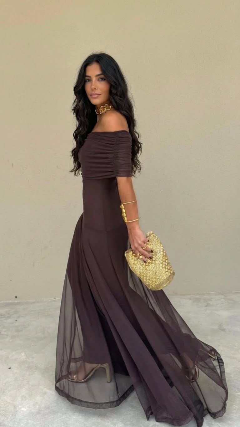 Zella™ | Elegant Off-Shoulder Dress