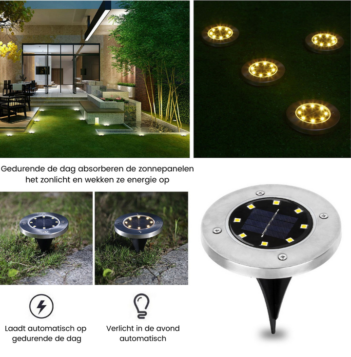 SolarShine™ Tuinlichten - Laat je Tuin Stralen met Zonne-Energie!