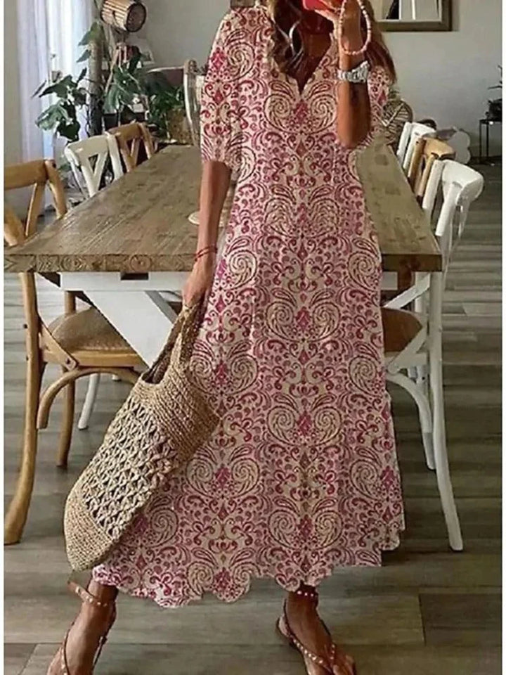 Belvoria™ | Elegant floral maxi dress
