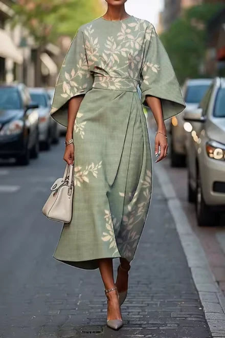 Rachelle™ | Elegant Floral Print Dress
