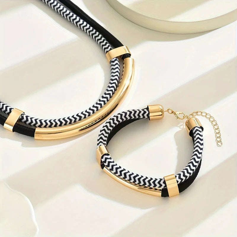 Meridia™ | Woven Rope Jewelry Set