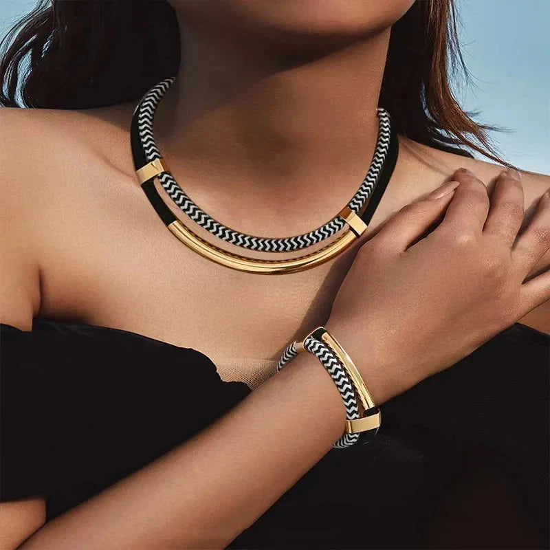 Meridia™ | Woven Rope Jewelry Set