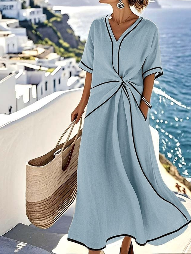 Moria™ - Elegant dress with a flattering waist and festive chic