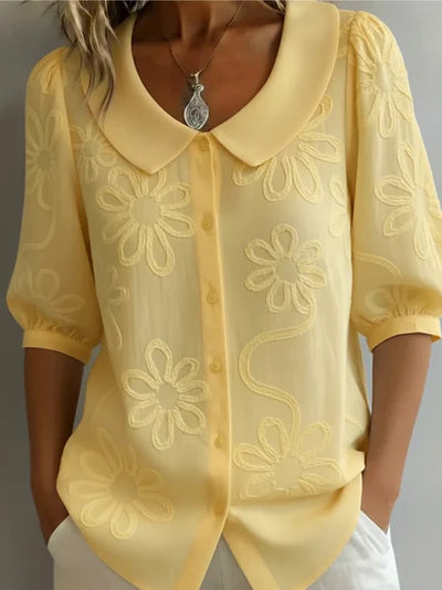 Jysara™ | Elegant Flower Print Blouse