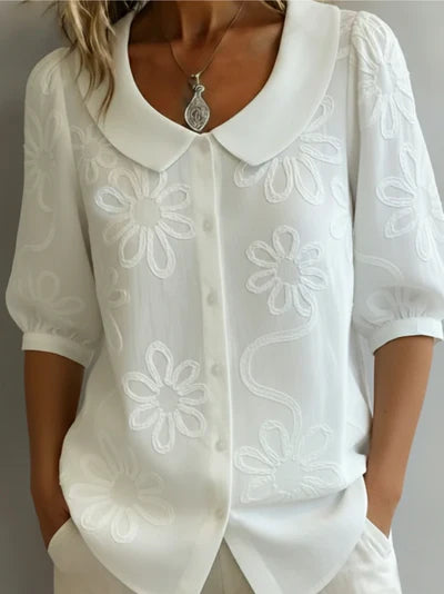 Jysara™ | Elegant Flower Print Blouse