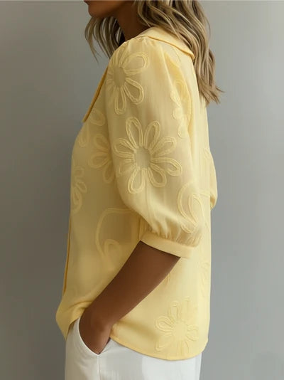 Jysara™ | Elegant Flower Print Blouse