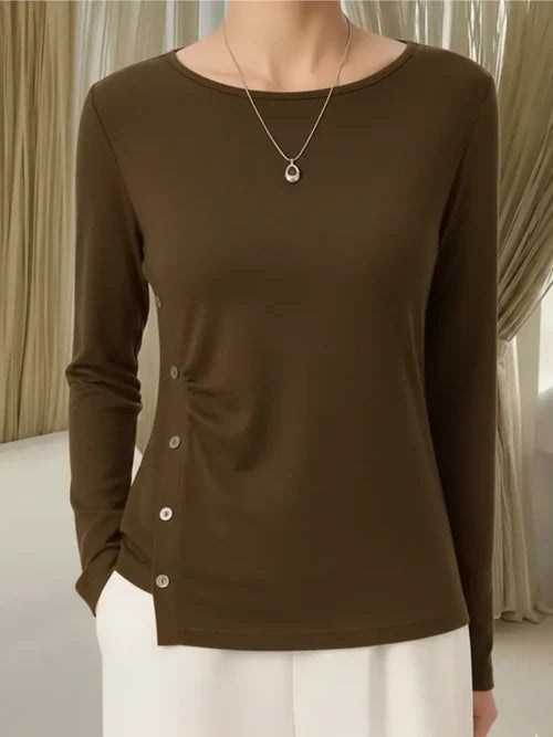 Vyanne™ | Knit Buttoned Top