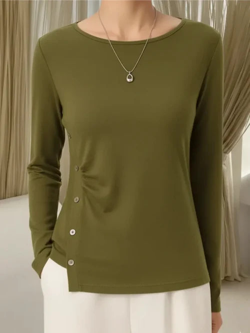 Vyanne™ | Knit Buttoned Top