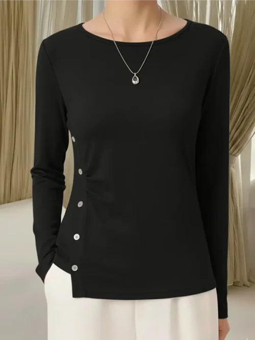 Vyanne™ | Knit Buttoned Top