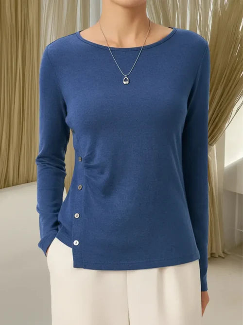 Vyanne™ | Knit Buttoned Top