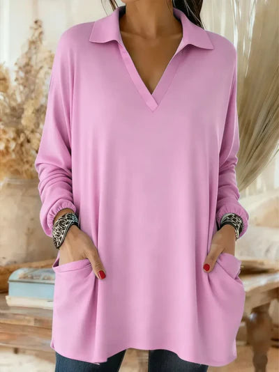 Ismera™ |  Elegant V-neck Blouse