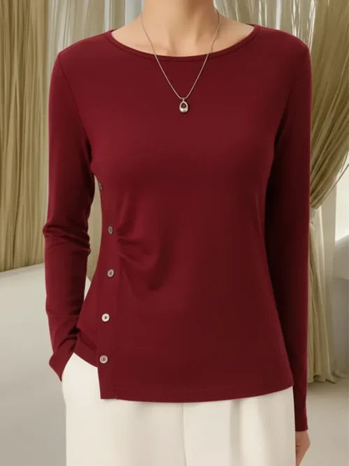 Vyanne™ | Knit Buttoned Top