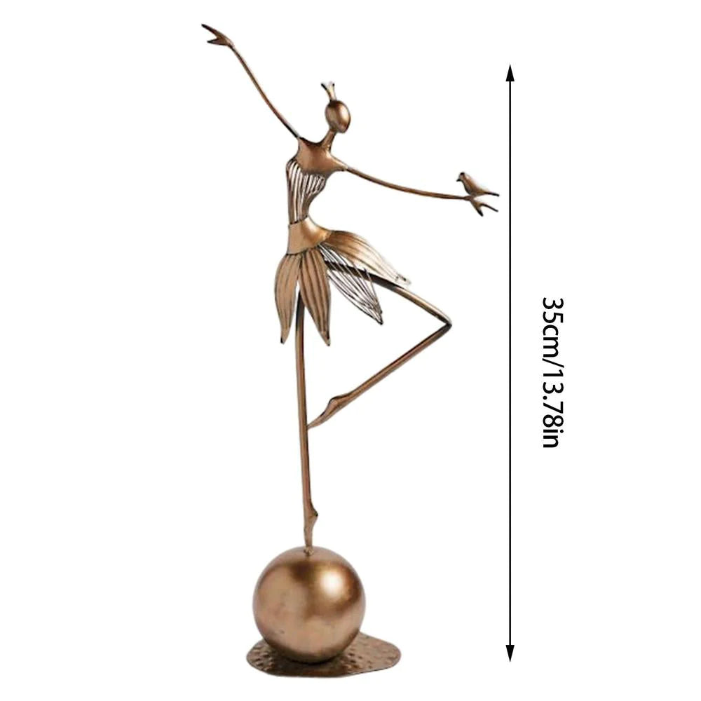 HappyMetal™ - Dansend Meisje Metalen Decoratie voor Binnen- en Buitengebruik