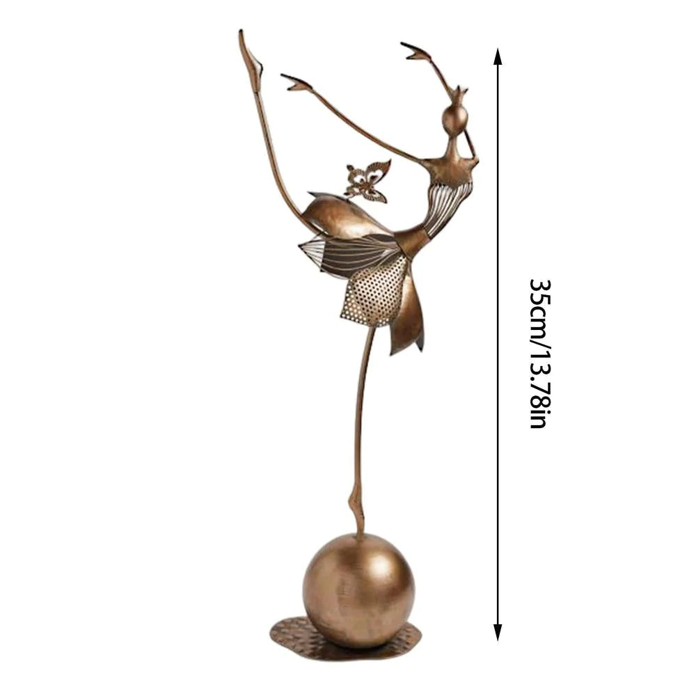 HappyMetal™ - Dansend Meisje Metalen Decoratie voor Binnen- en Buitengebruik