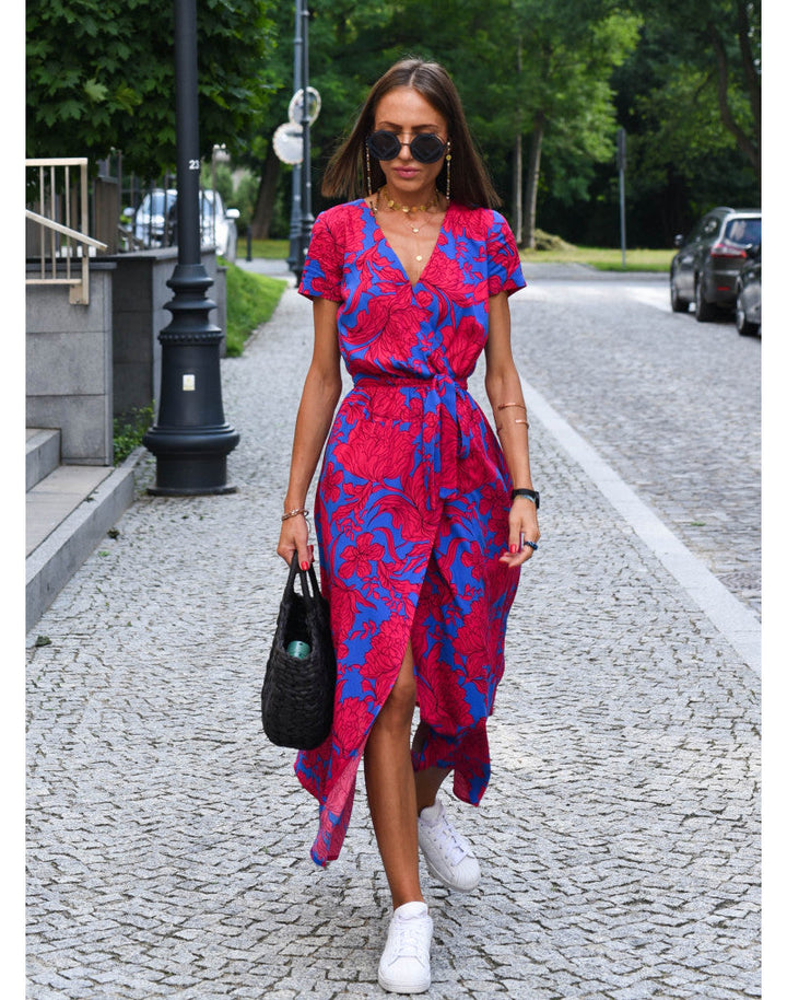 Sylvia - Elegant Sommarklänning Med V-ringning