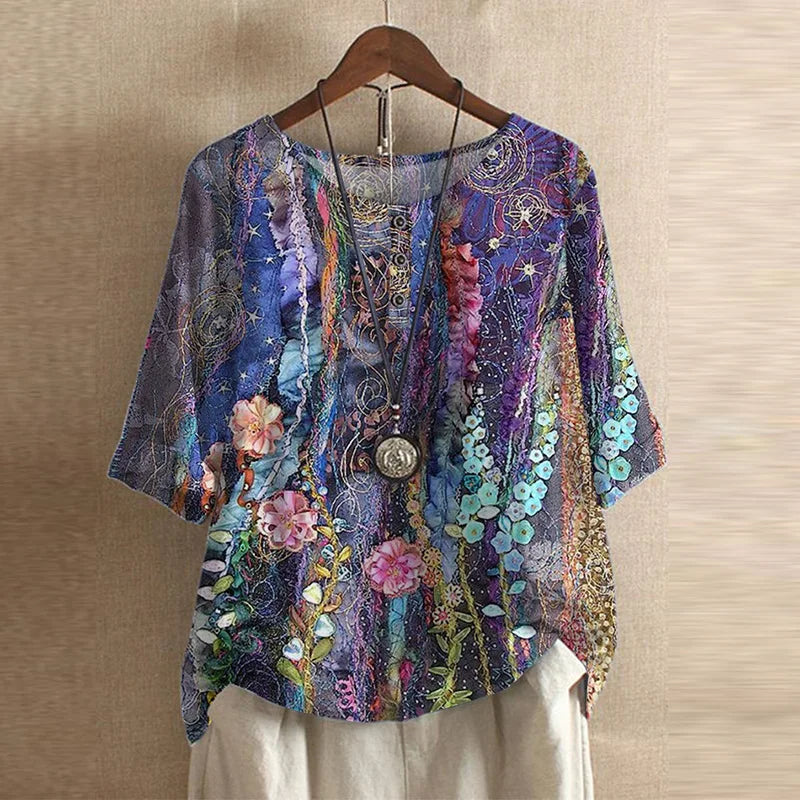 Dakota™ | Retro Printed Blouse