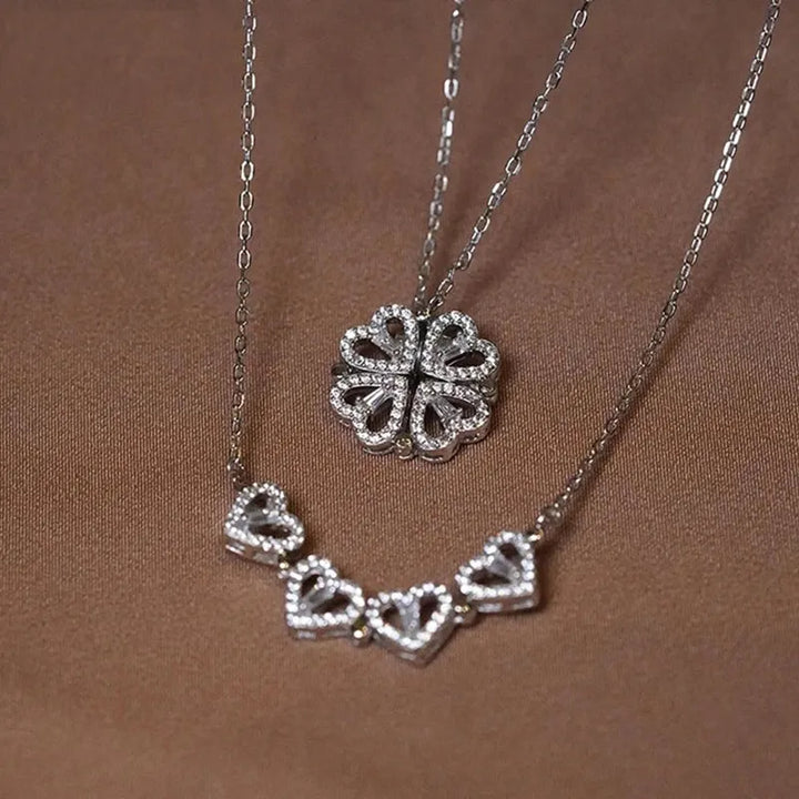 LYNN & CO | KlaverHarten Ketting - PRACHTIG & AUTHENTIEK