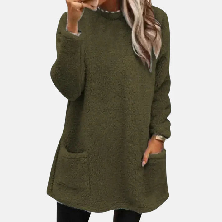 Velisse™ | Cozy Fleece Longline Pullover